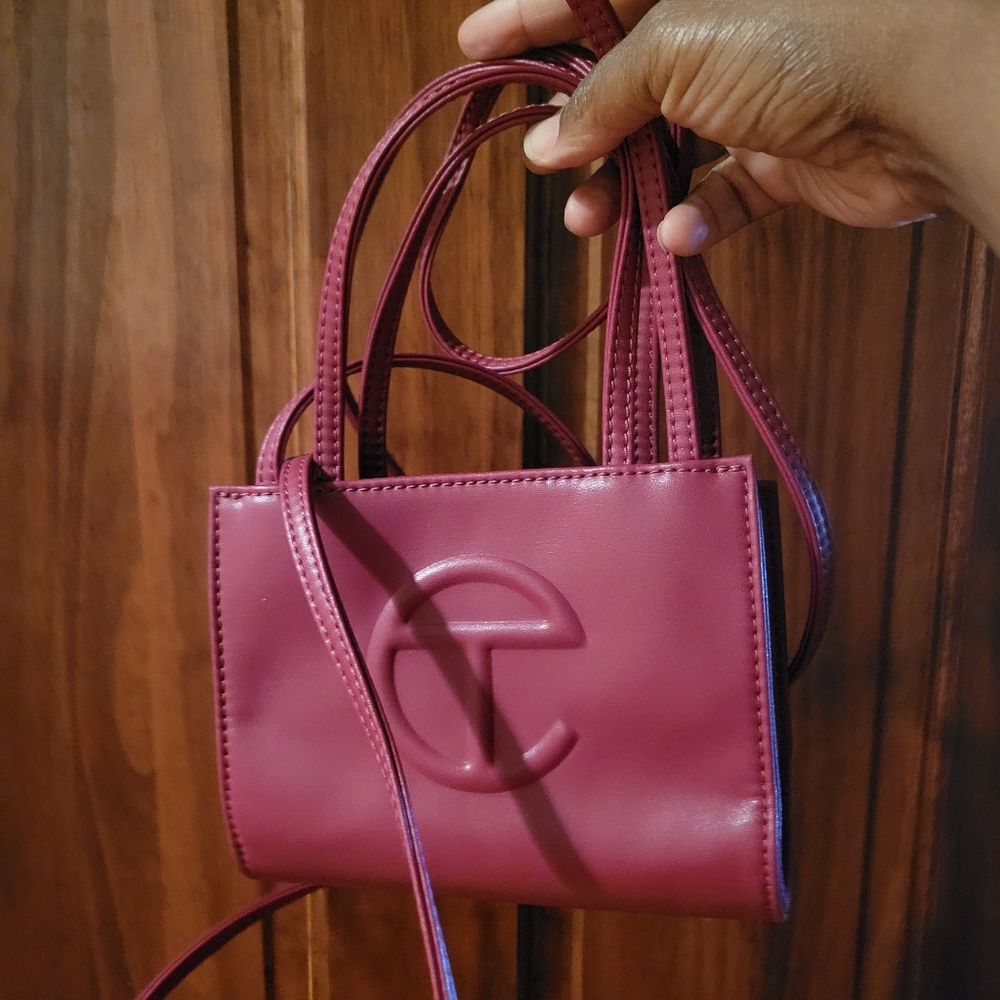 100% Authentic Telfar Small Oxblood Shopping Bag Sold Out on Website